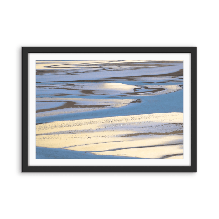 Sandbar - Blue Beach Landscape, Stretched Canvas or Wall Art Print - I Heart Wall Art - Poster Print, Canvas Print or Framed Art Print