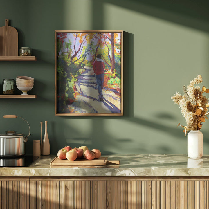 Sandi On a Walk - Stretched Canvas, Poster or Fine Art Print I Heart Wall Art