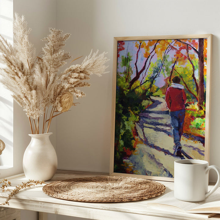 Sandi On a Walk - Stretched Canvas, Poster or Fine Art Print I Heart Wall Art