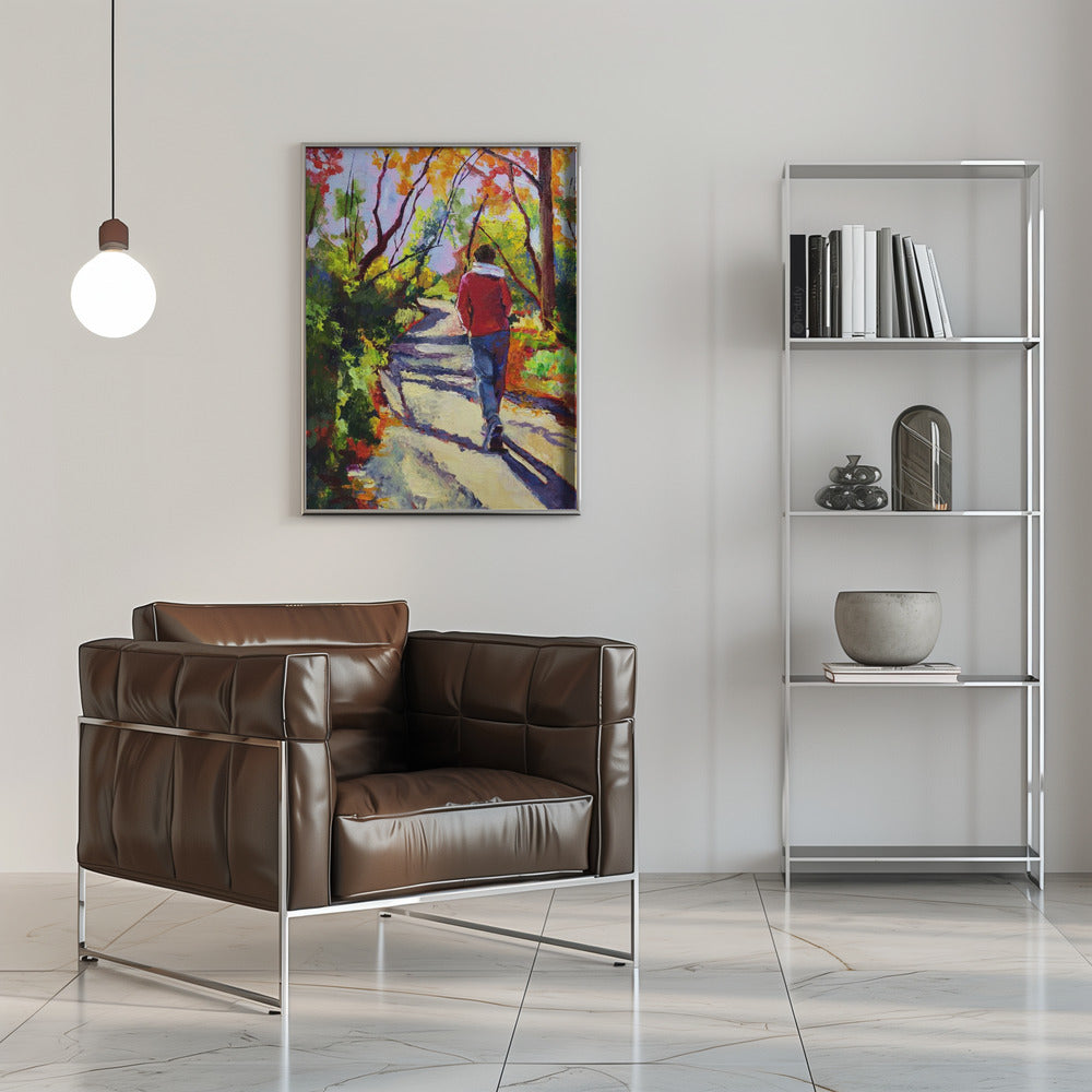 Sandi On a Walk - Stretched Canvas, Poster or Fine Art Print I Heart Wall Art