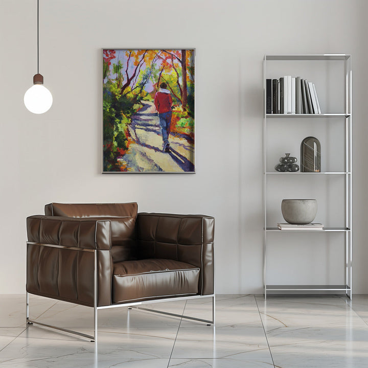 Sandi On a Walk - Stretched Canvas, Poster or Fine Art Print I Heart Wall Art