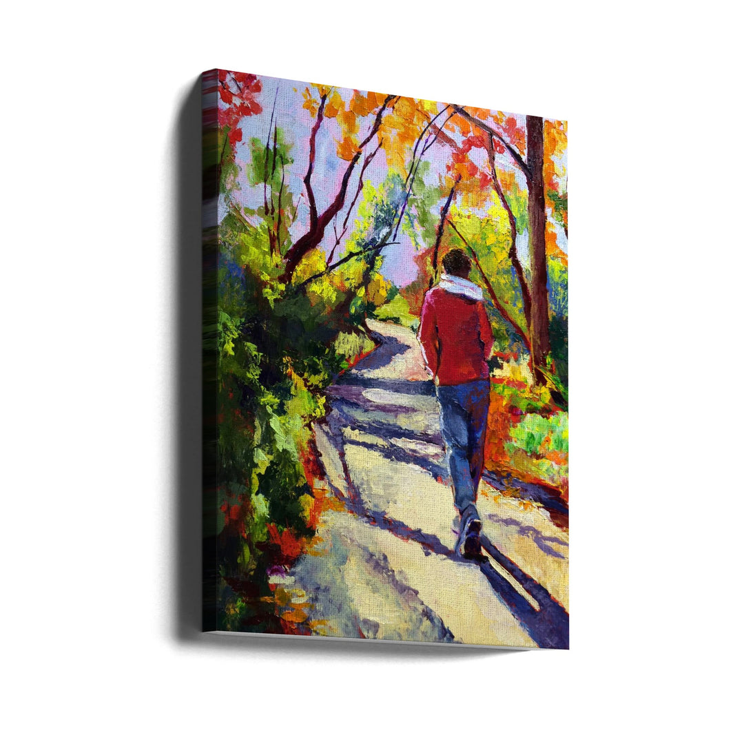 Sandi On a Walk - Stretched Canvas, Poster or Fine Art Print I Heart Wall Art