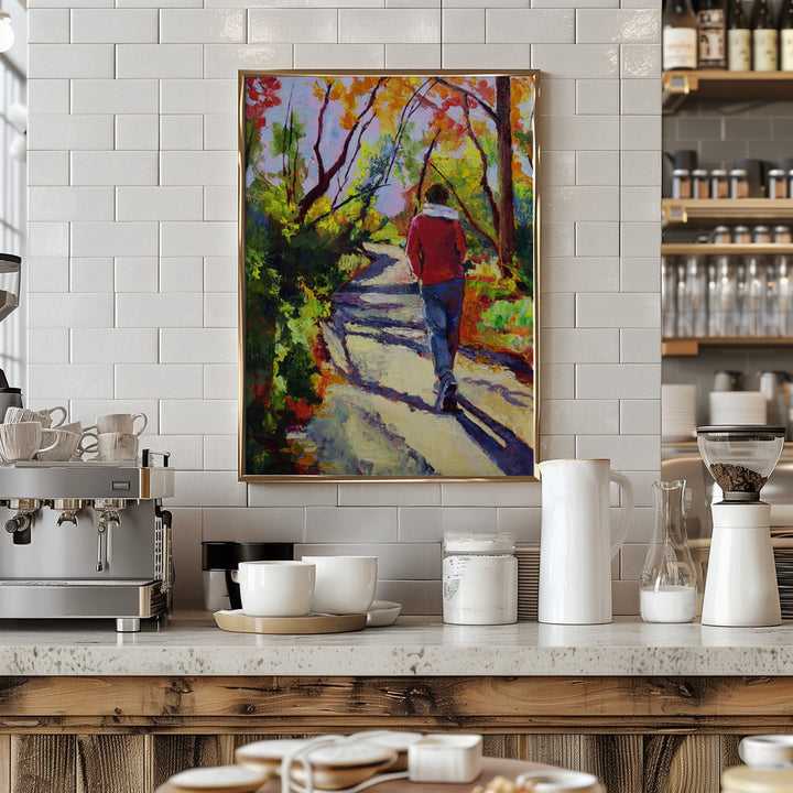 Sandi On a Walk - Stretched Canvas, Poster or Fine Art Print I Heart Wall Art