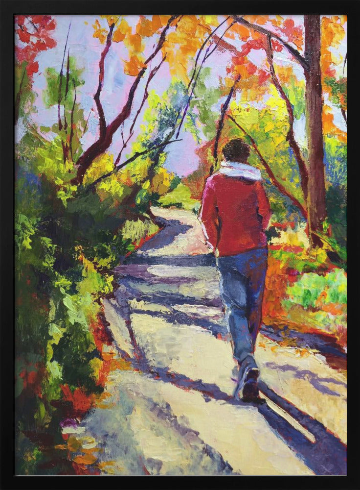 Sandi On a Walk - Stretched Canvas, Poster or Fine Art Print I Heart Wall Art