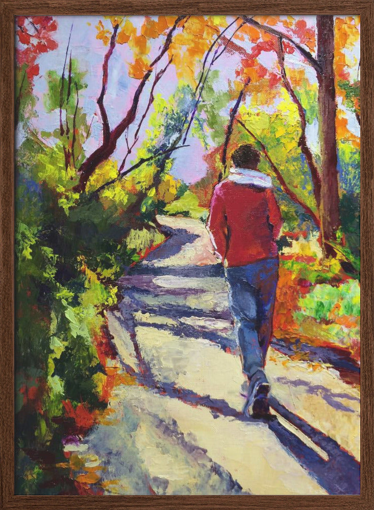 Sandi On a Walk - Stretched Canvas, Poster or Fine Art Print I Heart Wall Art