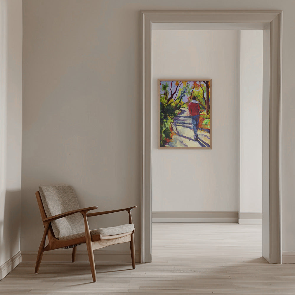 Sandi On a Walk - Stretched Canvas, Poster or Fine Art Print I Heart Wall Art