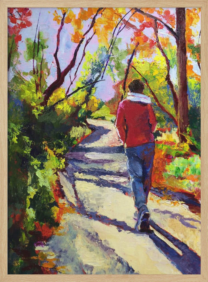 Sandi On a Walk - Stretched Canvas, Poster or Fine Art Print I Heart Wall Art