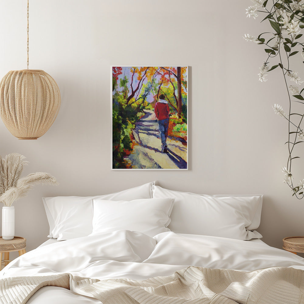 Sandi On a Walk - Stretched Canvas, Poster or Fine Art Print I Heart Wall Art