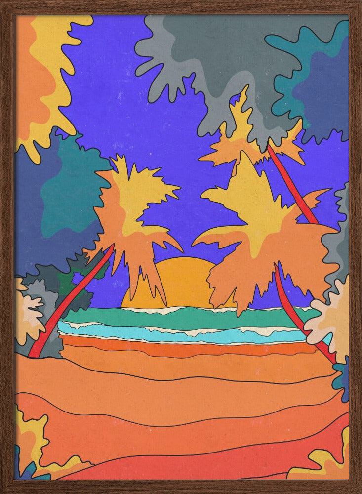 Sands and Waves - Stretched Canvas, Poster or Fine Art Print I Heart Wall Art