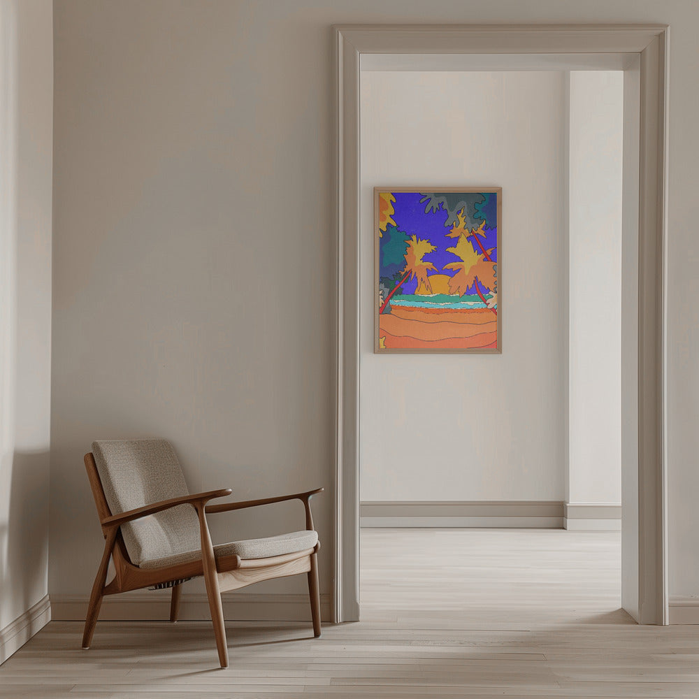 Sands and Waves - Stretched Canvas, Poster or Fine Art Print I Heart Wall Art
