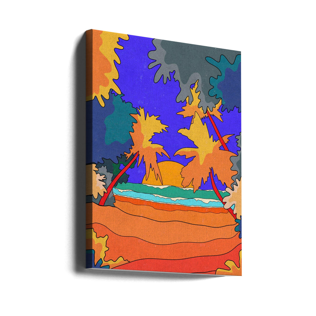 Sands and Waves - Stretched Canvas, Poster or Fine Art Print I Heart Wall Art
