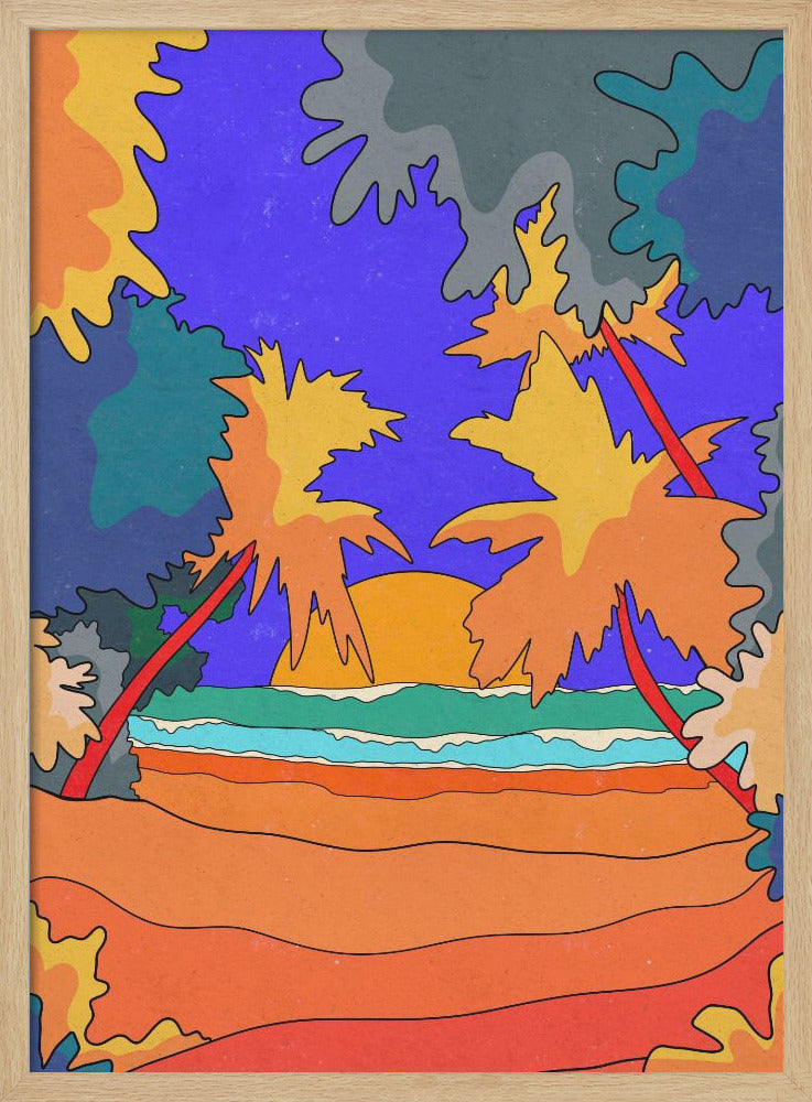 Sands and Waves - Stretched Canvas, Poster or Fine Art Print I Heart Wall Art