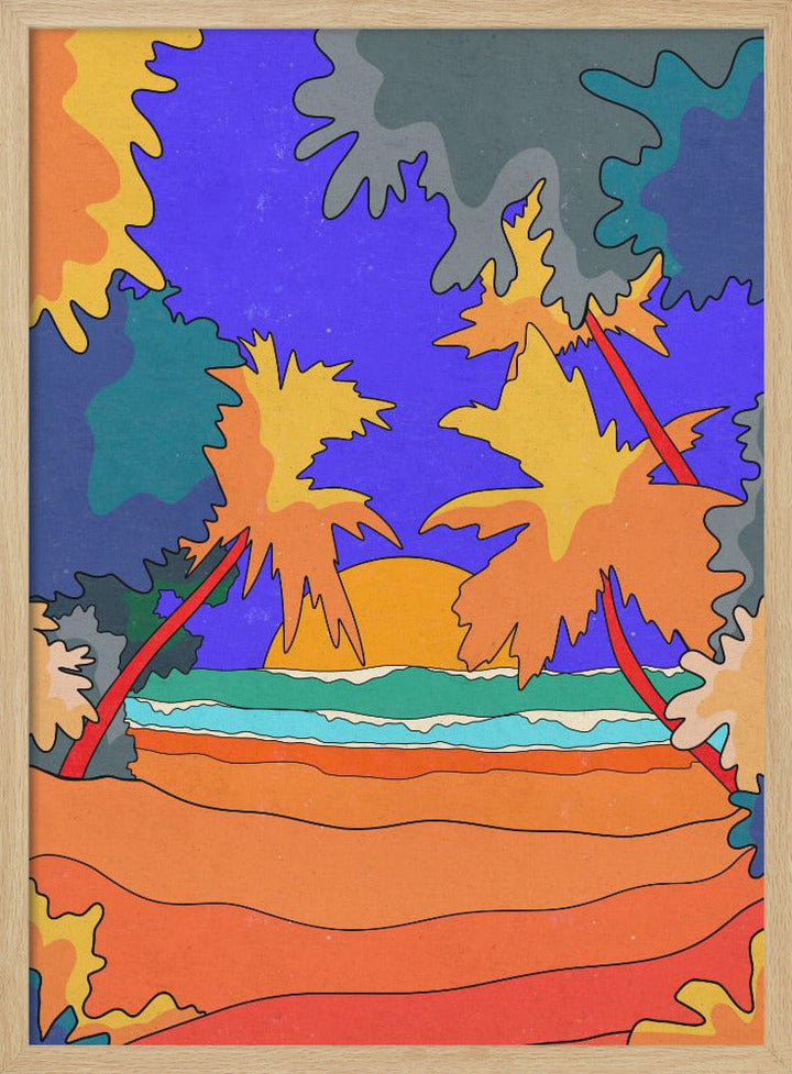 Sands and Waves - Stretched Canvas, Poster or Fine Art Print I Heart Wall Art