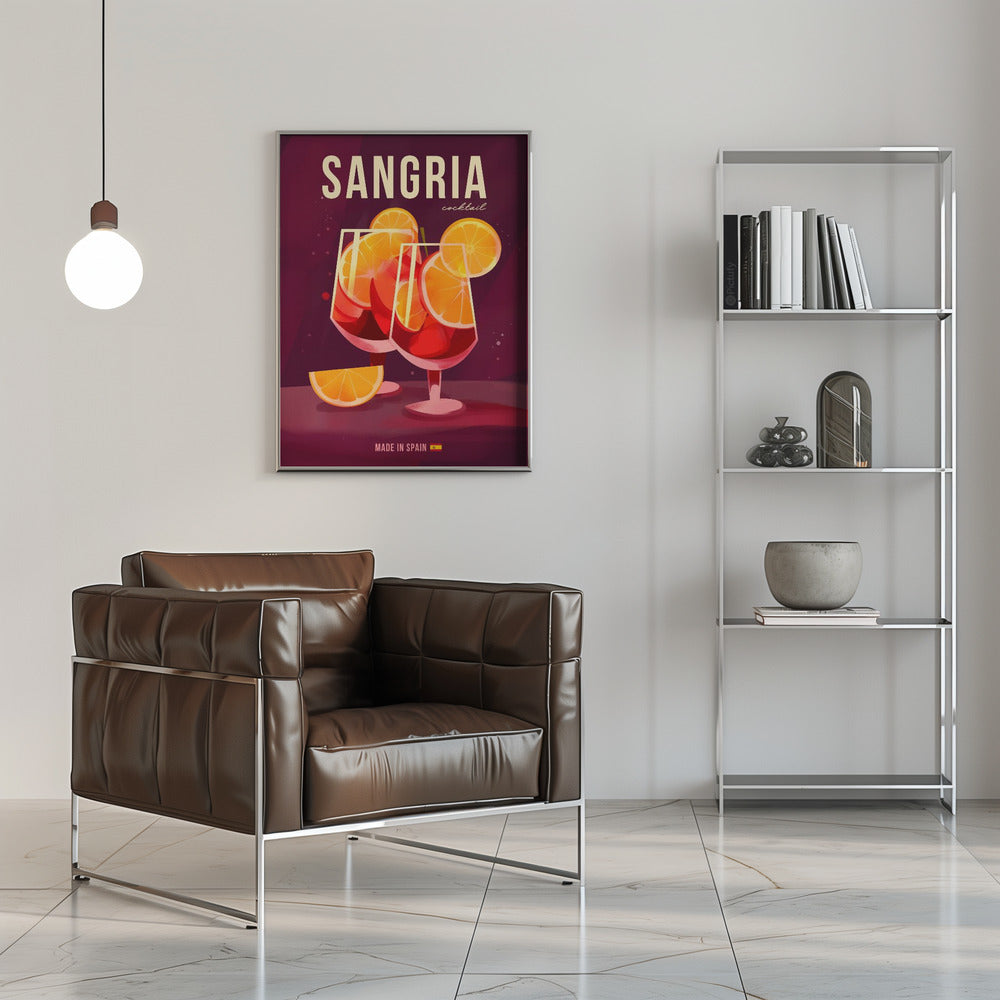 Sangria Cocktail - Stretched Canvas, Poster or Fine Art Print I Heart Wall Art
