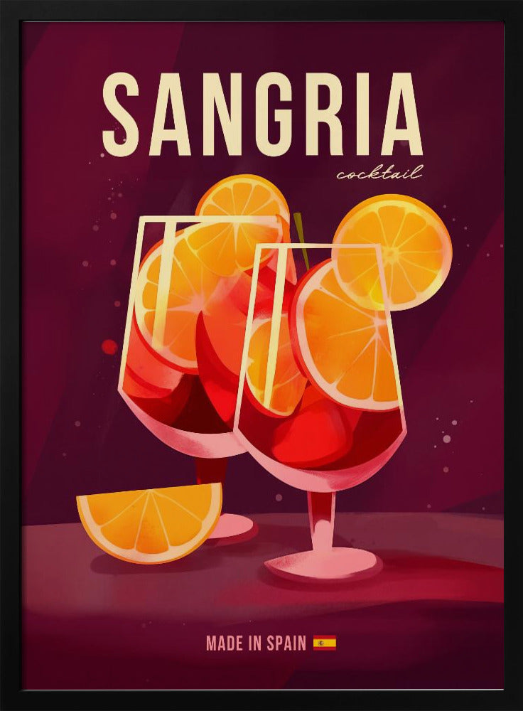 Sangria Cocktail - Stretched Canvas, Poster or Fine Art Print I Heart Wall Art