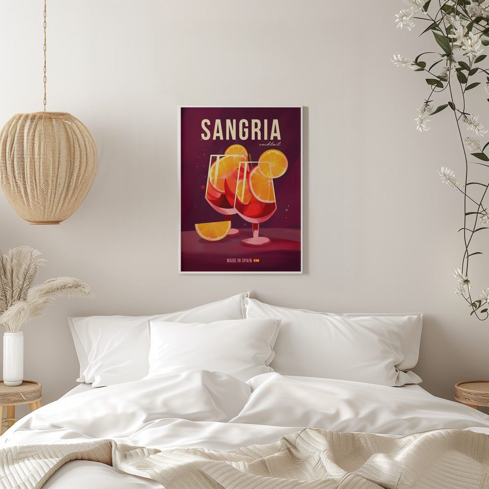 Sangria Cocktail - Stretched Canvas, Poster or Fine Art Print I Heart Wall Art