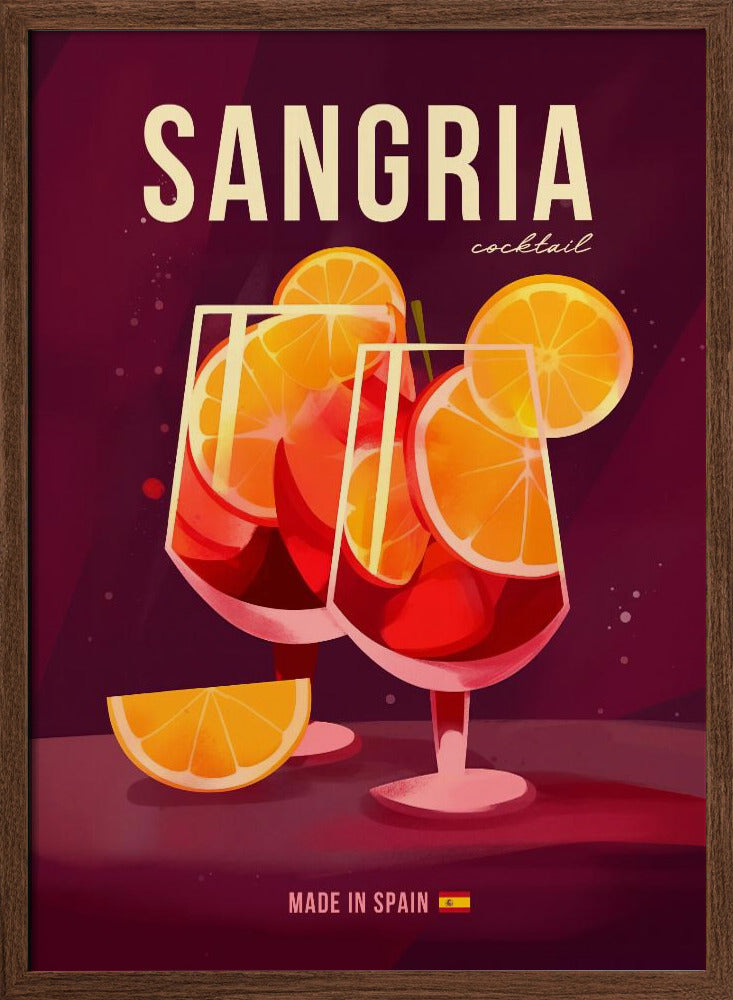 Sangria Cocktail - Stretched Canvas, Poster or Fine Art Print I Heart Wall Art