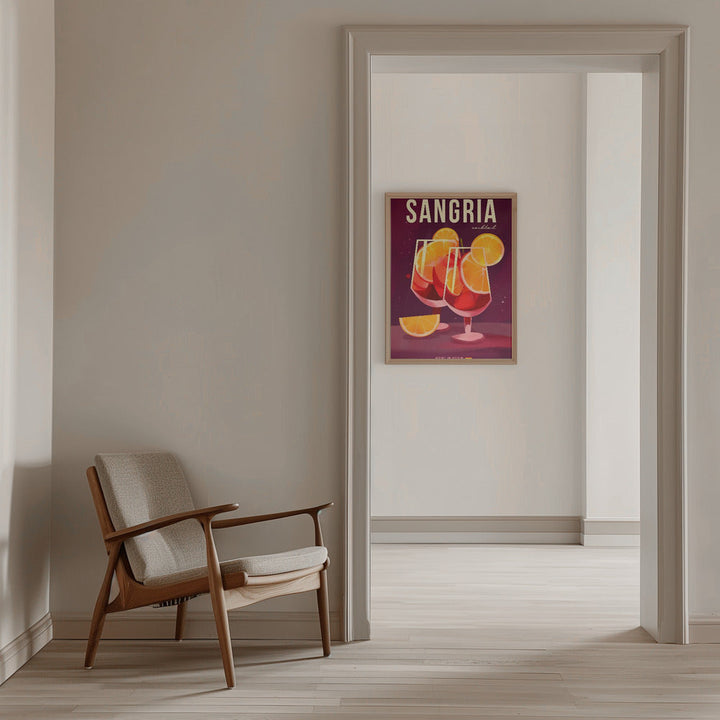 Sangria Cocktail - Stretched Canvas, Poster or Fine Art Print I Heart Wall Art
