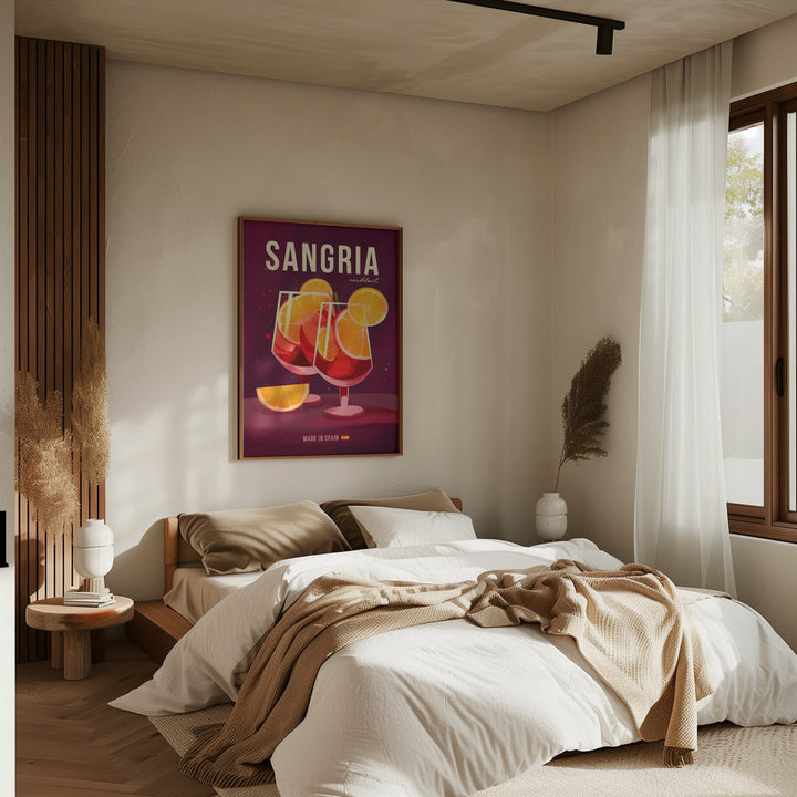 Sangria Cocktail - Stretched Canvas, Poster or Fine Art Print I Heart Wall Art
