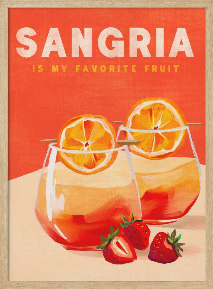 Sangria - Stretched Canvas, Poster or Fine Art Print I Heart Wall Art
