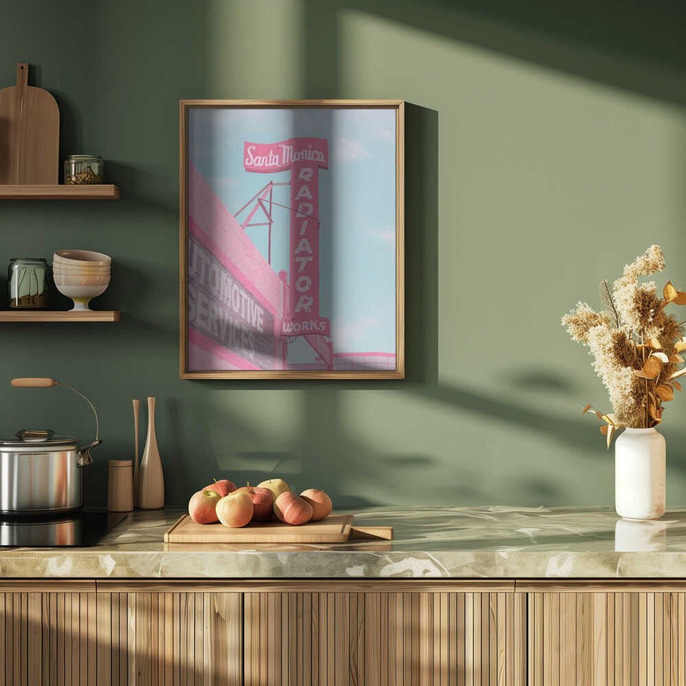 Santa Monica Radiator Works - Stretched Canvas, Poster or Fine Art Print - I Heart Wall Art - Poster Print, Canvas Print or Framed Art Print