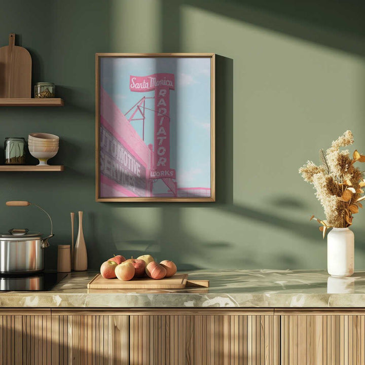 Santa Monica Radiator Works - Stretched Canvas, Poster or Fine Art Print - I Heart Wall Art - Poster Print, Canvas Print or Framed Art Print