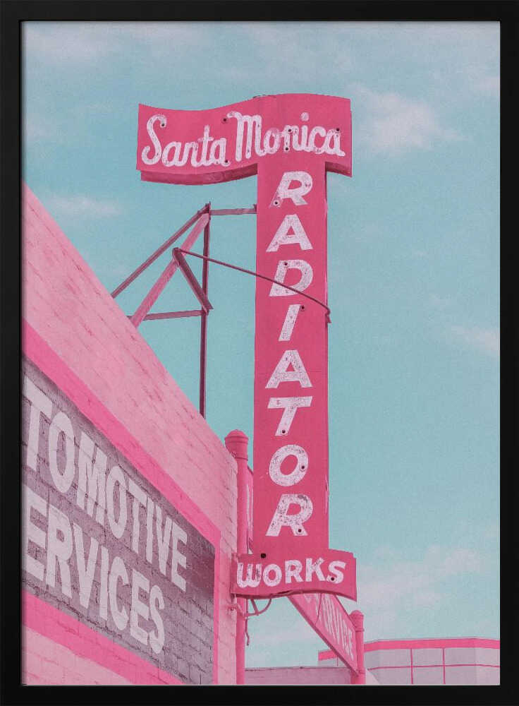 Santa Monica Radiator Works - Stretched Canvas, Poster or Fine Art Print - I Heart Wall Art - Poster Print, Canvas Print or Framed Art Print