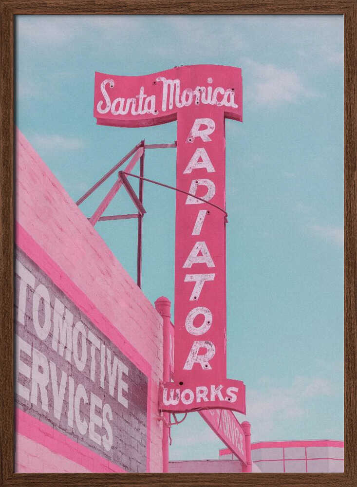 Santa Monica Radiator Works - Stretched Canvas, Poster or Fine Art Print - I Heart Wall Art - Poster Print, Canvas Print or Framed Art Print