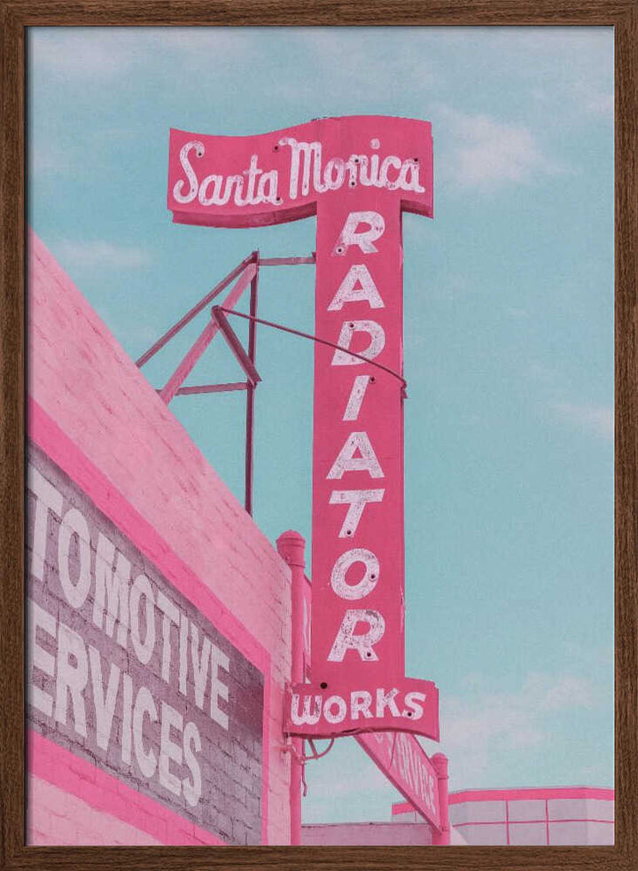 Santa Monica Radiator Works - Stretched Canvas, Poster or Fine Art Print - I Heart Wall Art - Poster Print, Canvas Print or Framed Art Print