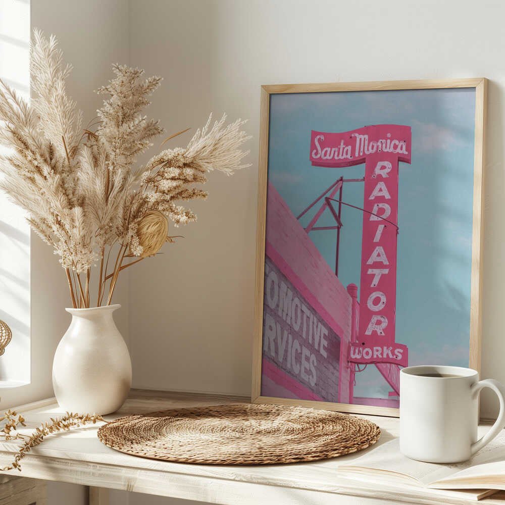 Santa Monica Radiator Works - Stretched Canvas, Poster or Fine Art Print - I Heart Wall Art - Poster Print, Canvas Print or Framed Art Print