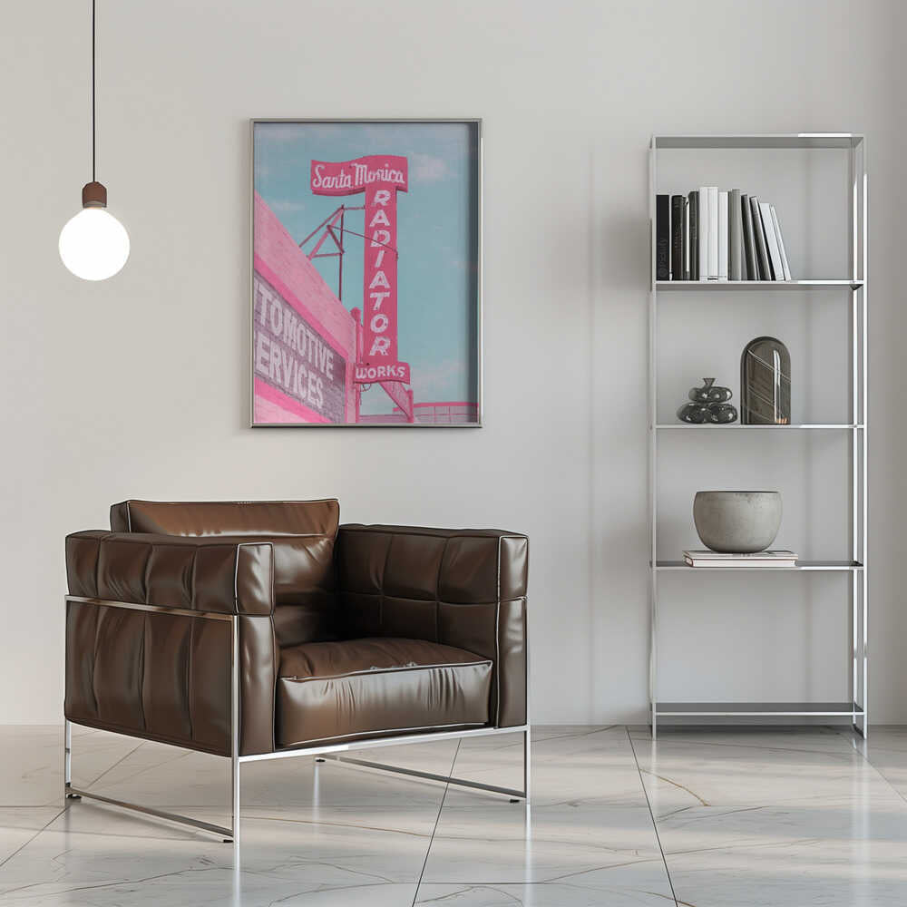 Santa Monica Radiator Works - Stretched Canvas, Poster or Fine Art Print - I Heart Wall Art - Poster Print, Canvas Print or Framed Art Print