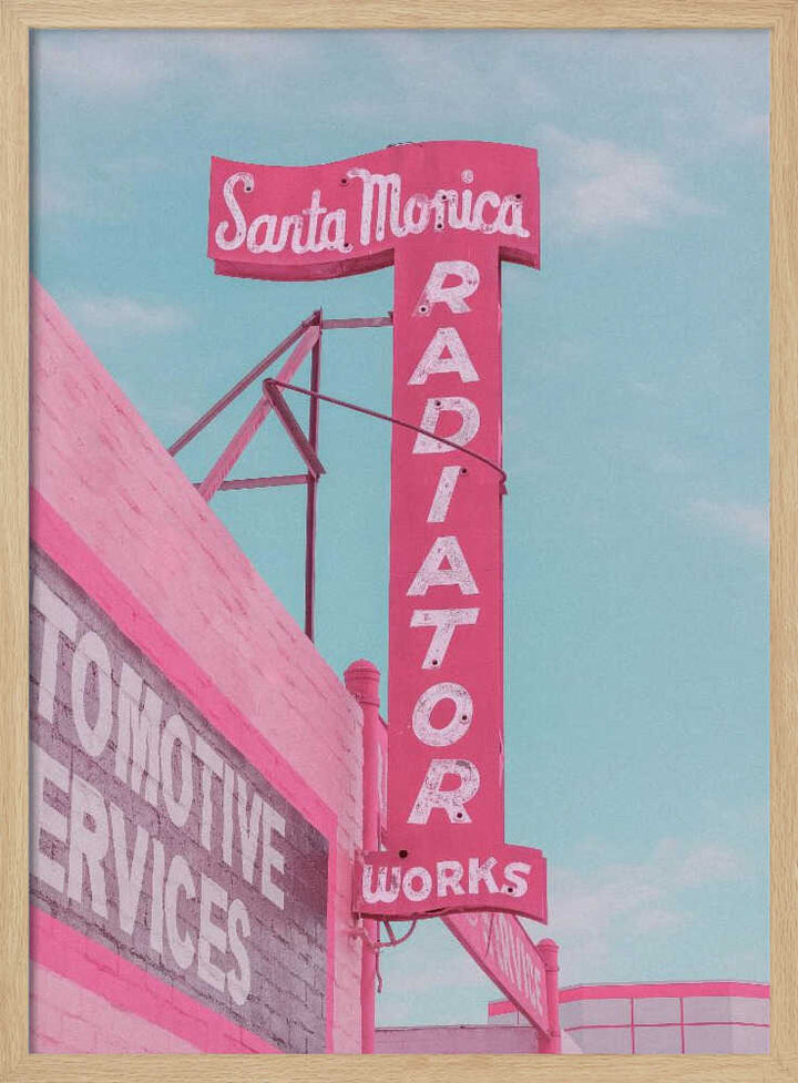 Santa Monica Radiator Works - Stretched Canvas, Poster or Fine Art Print - I Heart Wall Art - Poster Print, Canvas Print or Framed Art Print