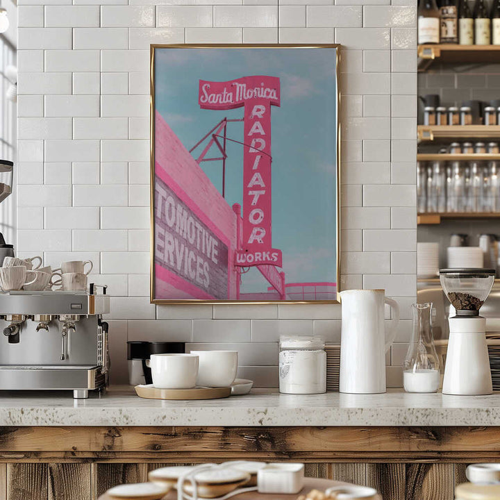 Santa Monica Radiator Works - Stretched Canvas, Poster or Fine Art Print - I Heart Wall Art - Poster Print, Canvas Print or Framed Art Print