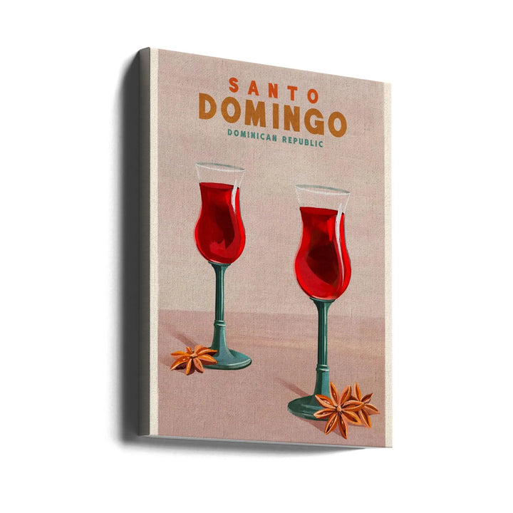 Santo Domingo Tall Cocktail Poster - Stretched Canvas, Poster or Fine Art Print I Heart Wall Art