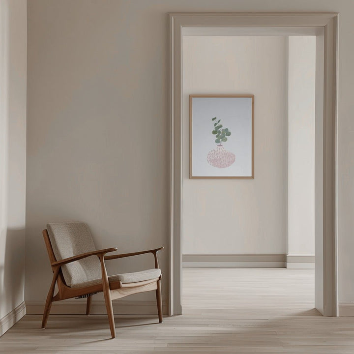 Scandi Japandi House Plant 1 - Stretched Canvas, Poster or Fine Art Print - I Heart Wall Art - Poster Print, Canvas Print or Framed Art Print