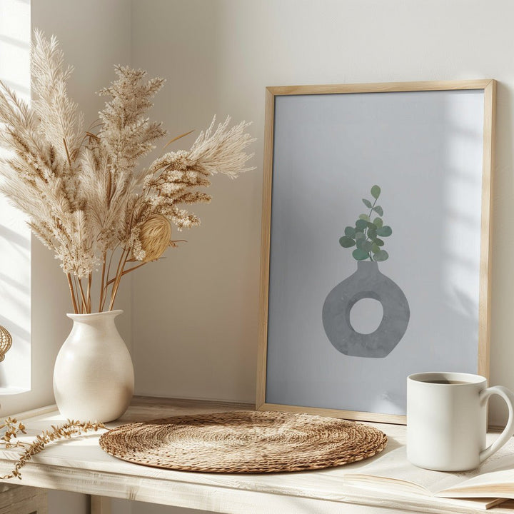 Scandi Japandi House plant 2 - Stretched Canvas, Poster or Fine Art Print - I Heart Wall Art - Poster Print, Canvas Print or Framed Art Print
