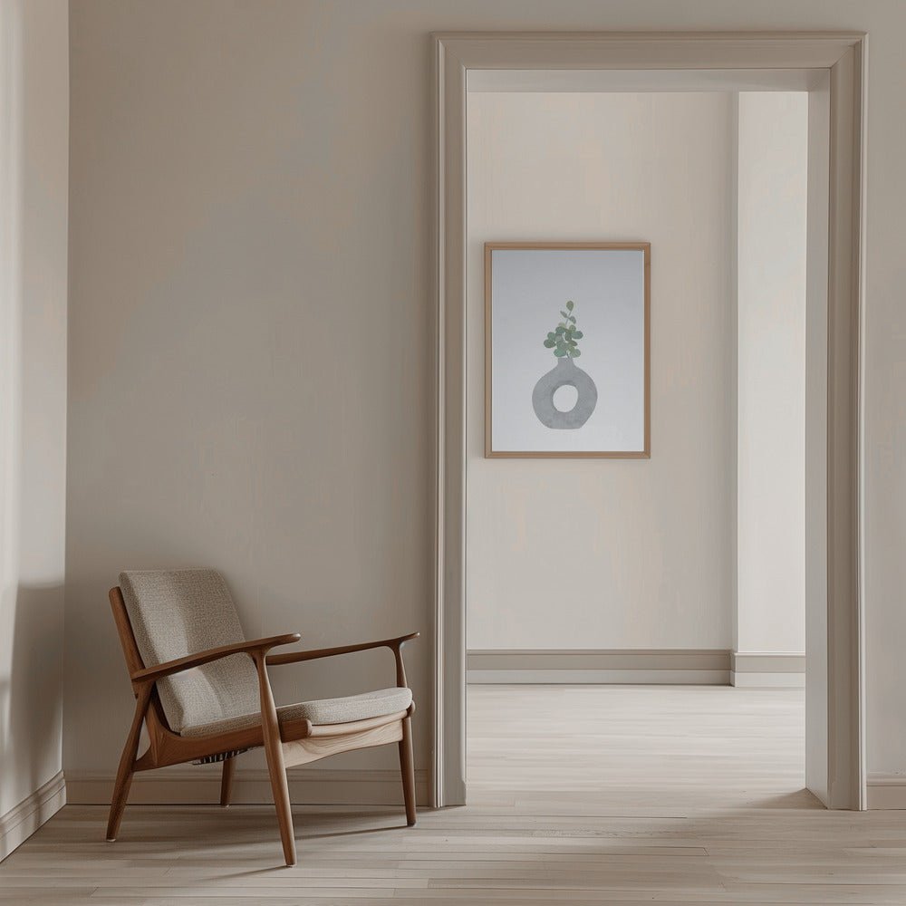 Scandi Japandi House plant 2 - Stretched Canvas, Poster or Fine Art Print - I Heart Wall Art - Poster Print, Canvas Print or Framed Art Print