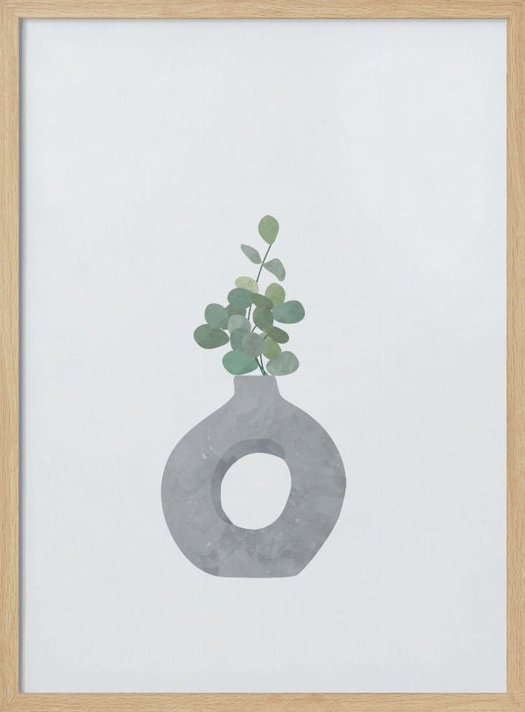 Scandi Japandi House plant 2 - Stretched Canvas, Poster or Fine Art Print - I Heart Wall Art - Poster Print, Canvas Print or Framed Art Print