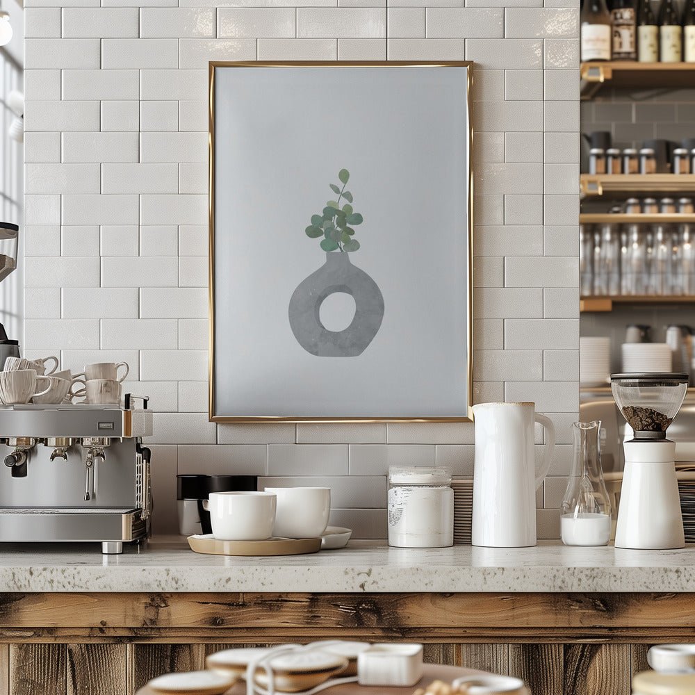 Scandi Japandi House plant 2 - Stretched Canvas, Poster or Fine Art Print - I Heart Wall Art - Poster Print, Canvas Print or Framed Art Print