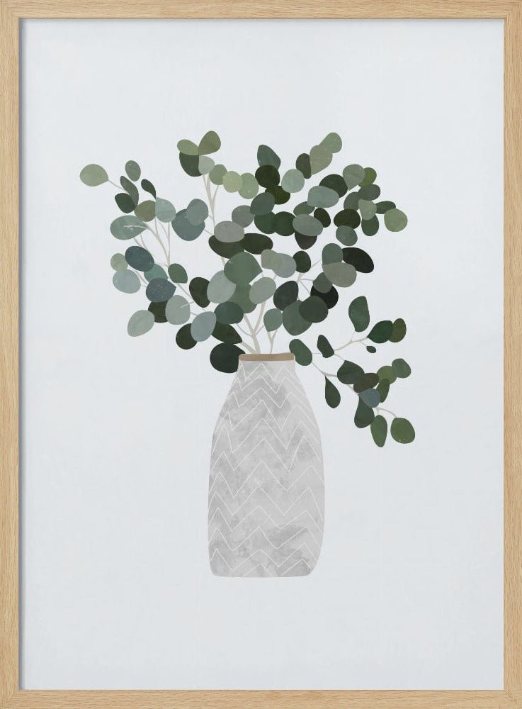 Scandi Japandi House Plant 3 - Stretched Canvas, Poster or Fine Art Print - I Heart Wall Art - Poster Print, Canvas Print or Framed Art Print