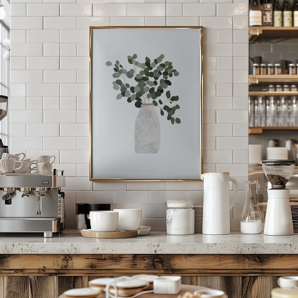 Scandi Japandi House Plant 3 - Stretched Canvas, Poster or Fine Art Print - I Heart Wall Art - Poster Print, Canvas Print or Framed Art Print