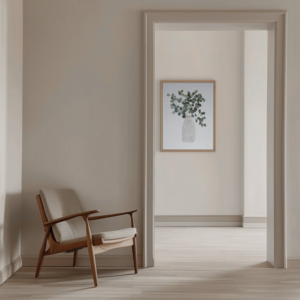 Scandi Japandi House Plant 3 - Stretched Canvas, Poster or Fine Art Print - I Heart Wall Art - Poster Print, Canvas Print or Framed Art Print