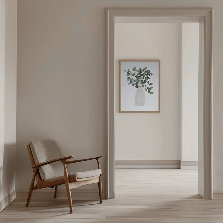 Scandi Japandi House Plant 3 - Stretched Canvas, Poster or Fine Art Print - I Heart Wall Art - Poster Print, Canvas Print or Framed Art Print