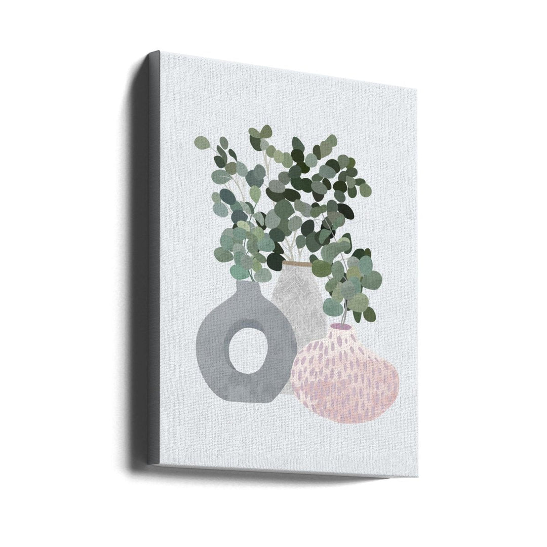 Scandi Japandi Plants - Stretched Canvas, Poster or Fine Art Print - I Heart Wall Art - Poster Print, Canvas Print or Framed Art Print
