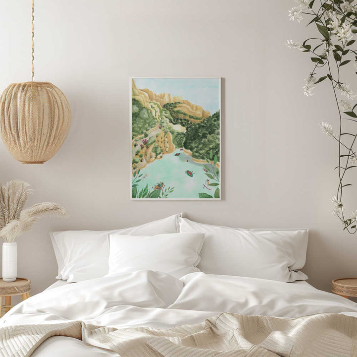 Scenic Canyon River - Stretched Canvas, Poster or Fine Art Print - I Heart Wall Art - Poster Print, Canvas Print or Framed Art Print