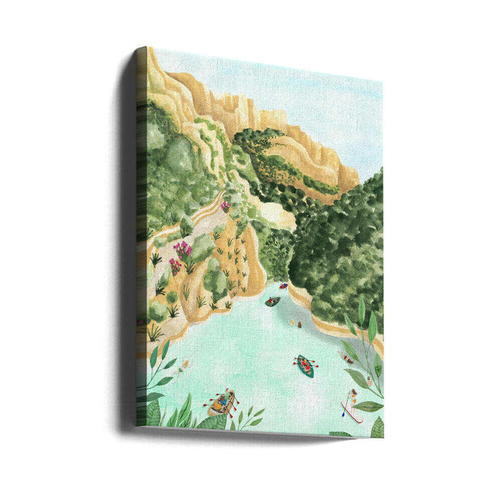 Scenic Canyon River - Stretched Canvas, Poster or Fine Art Print - I Heart Wall Art - Poster Print, Canvas Print or Framed Art Print