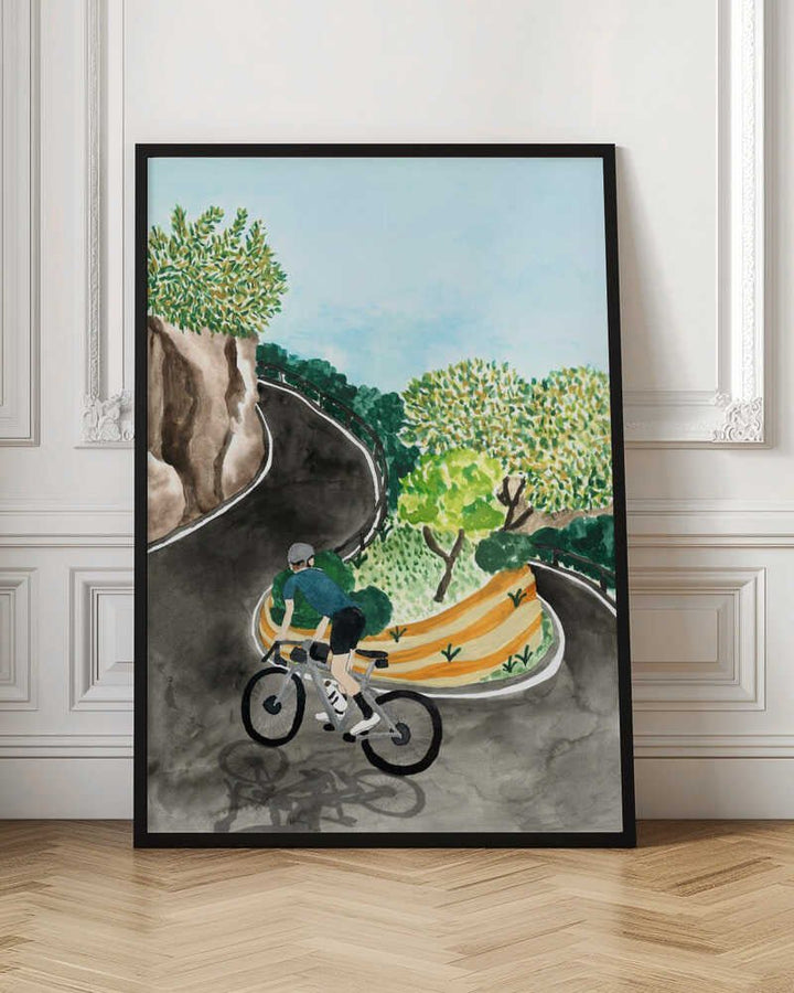 Scenic Mountain Cycling - Stretched Canvas, Poster or Fine Art Print - I Heart Wall Art - Poster Print, Canvas Print or Framed Art Print