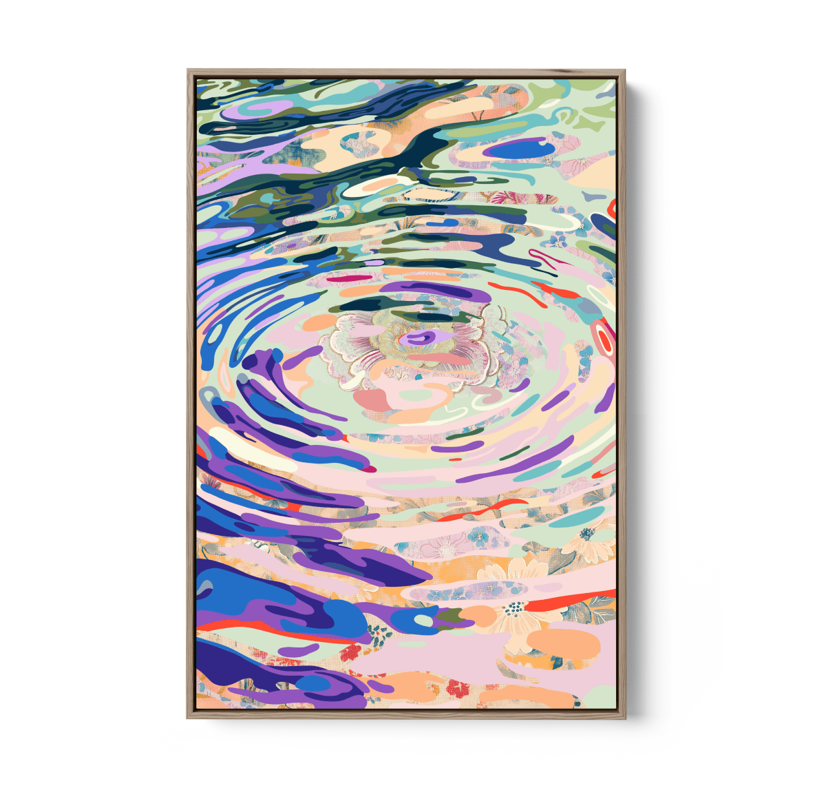 'Sea Garden' By Unratio - Stretched Canvas Print or Framed Fine Art Print - I Heart Wall Art - Poster Print, Canvas Print or Framed Art Print