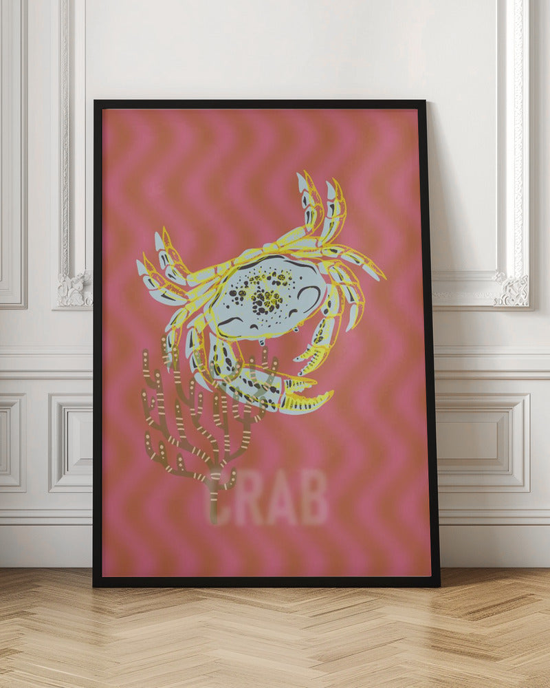 Sea life crab Neptune's joy - Stretched Canvas, Poster or Fine Art Print I Heart Wall Art