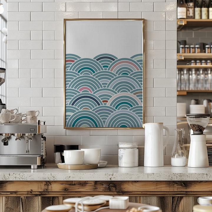 Sea of Rainbows - Stretched Canvas, Poster or Fine Art Print I Heart Wall Art